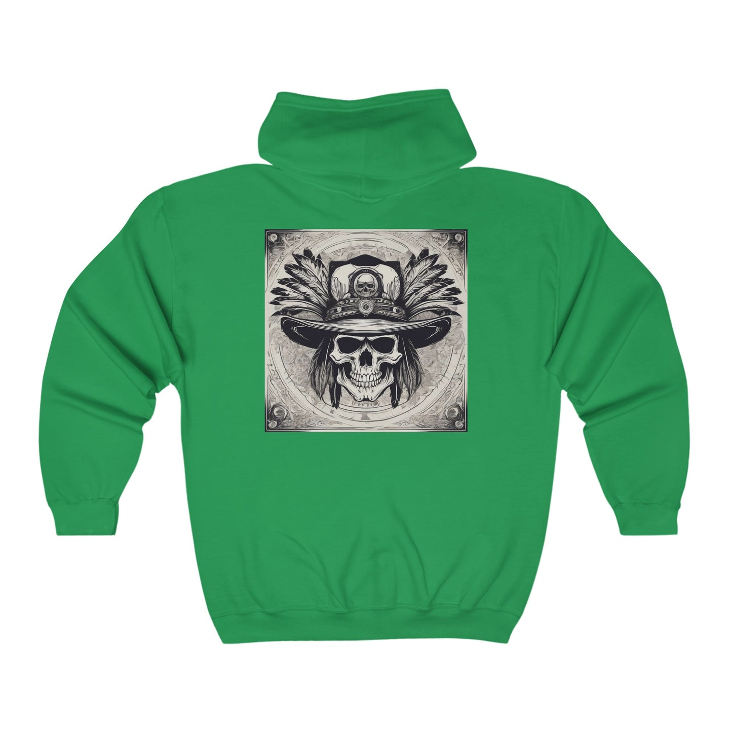 Indian skull Heavy Blend™ Full Zip Hooded Sweatshirt
