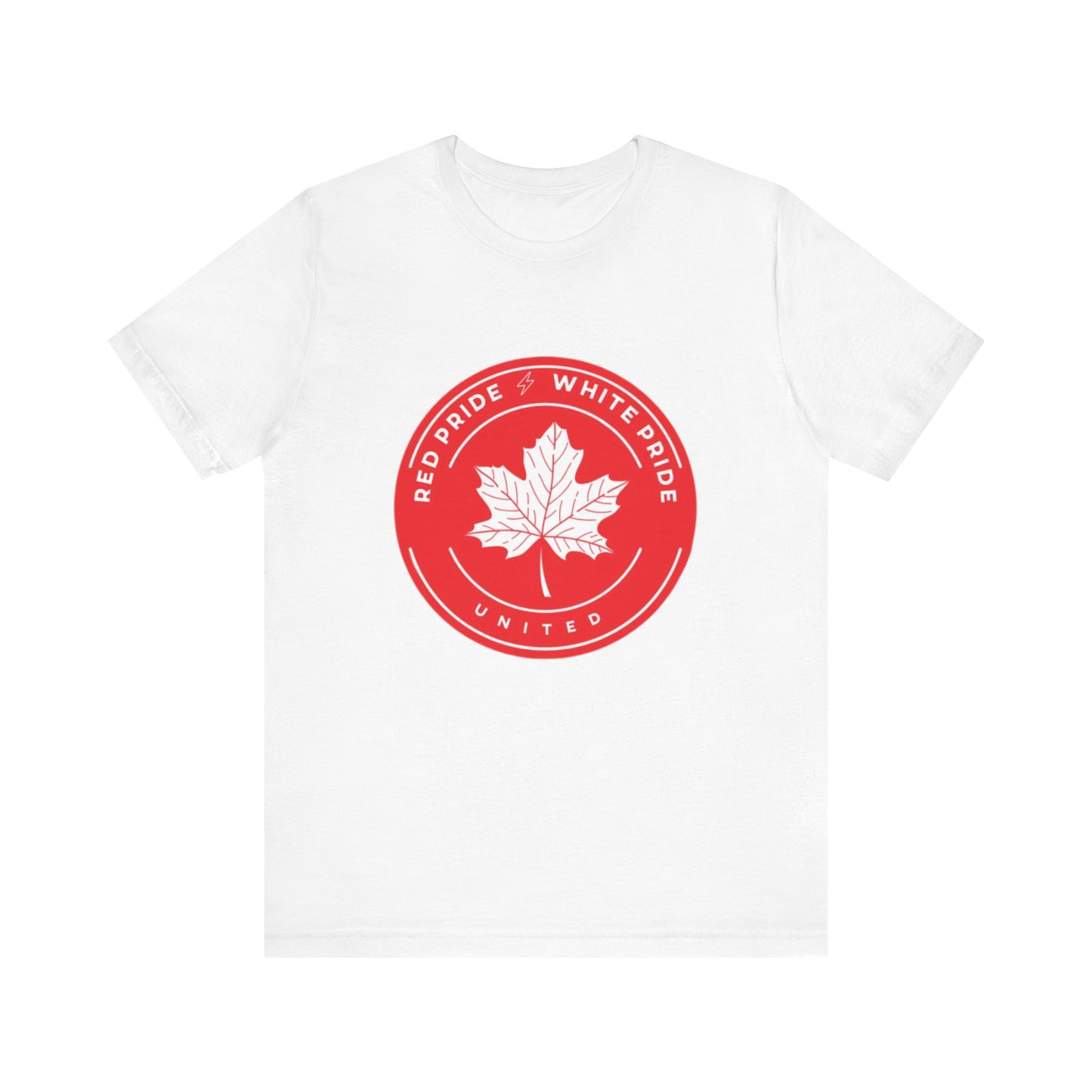 Red and White Jersey Short Sleeve Tee